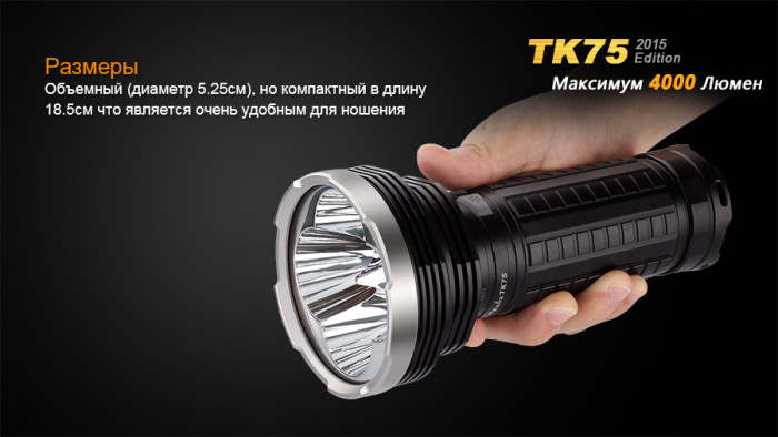 Тактичний ліхтар Fenix TK75 (2015) Cree XM-L2 (U2) 