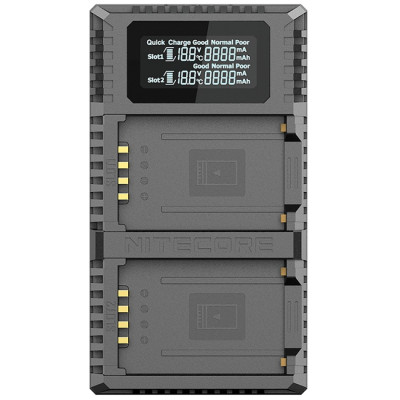 Зарядний пристрій Nitecore FX2 PRO для акумуляторів Fujifilm (NP-T125)