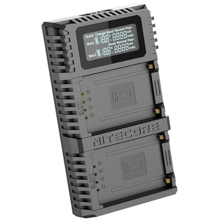 Зарядний пристрій Nitecore FX2 PRO для акумуляторів Fujifilm (NP-T125) 