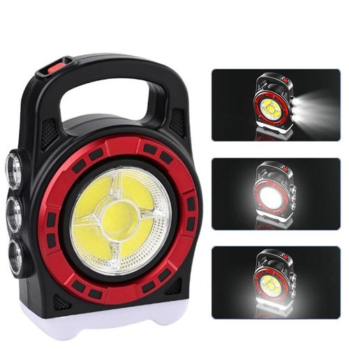 Ліхтар кемпінг Police 6678С-3LED+5COB, power bank, Li-Ion акум., Waterproof, сонячна батарея, ЗП microUSB, Box 
