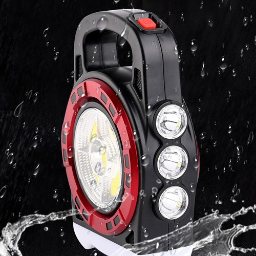 Ліхтар кемпінг Police 6678С-3LED+5COB, power bank, Li-Ion акум., Waterproof, сонячна батарея, ЗП microUSB, Box 