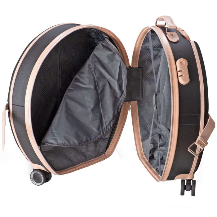 Валіза Semi Line 20" (S) Black/Pink Cream (T5671-2) 