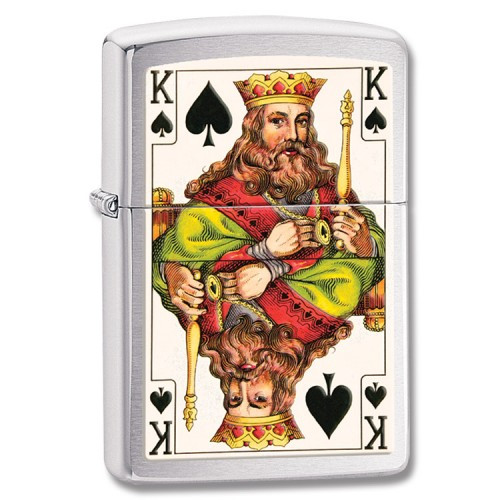 Запальничка Zippo King Brushed Chrome 28489 