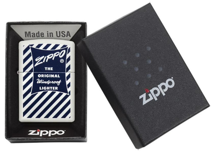 Запальничка Zippo 214 Blue White 29413 