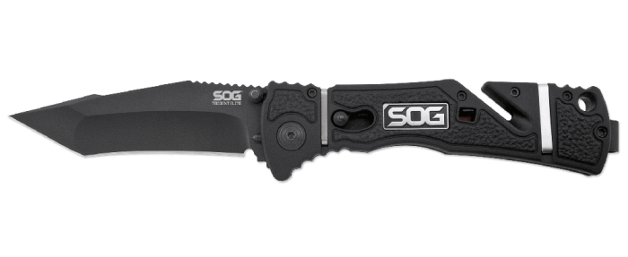Ніж SOG Trident Elite tanto Чорний клинок (TF104-CP) 