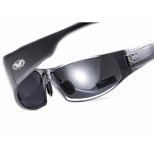 Окуляри Global Vision BAD-ASS 1 GunMetal (gray) чорні в металевій оправі 