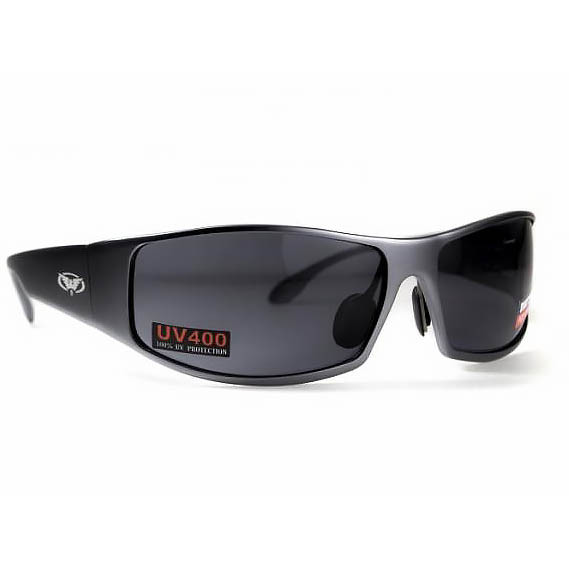 Окуляри Global Vision BAD-ASS 1 GunMetal (gray) чорні в металевій оправі 