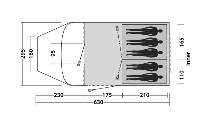 Намет Easy Camp Palmdale 500 Lux, 43273 