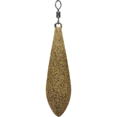 Грузило Brain Long Cast текстуроване покриття "Muddy Green" Long Cast, 140g