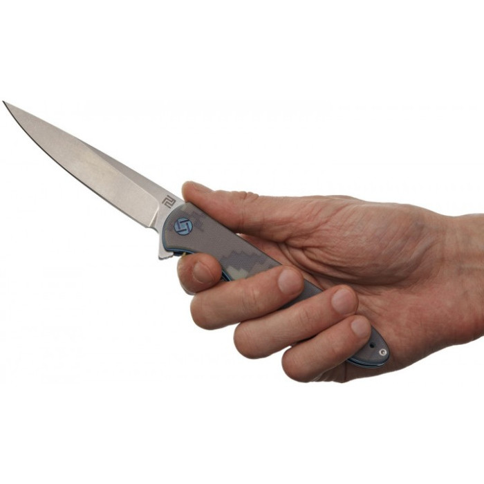 Ніж Камуфляж Artisan Shark SW, D2, G10 