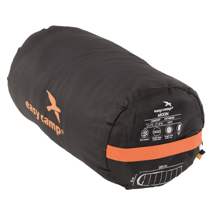Спальний мішок Easy Camp Moon/+ 2°C Blue (Right) 