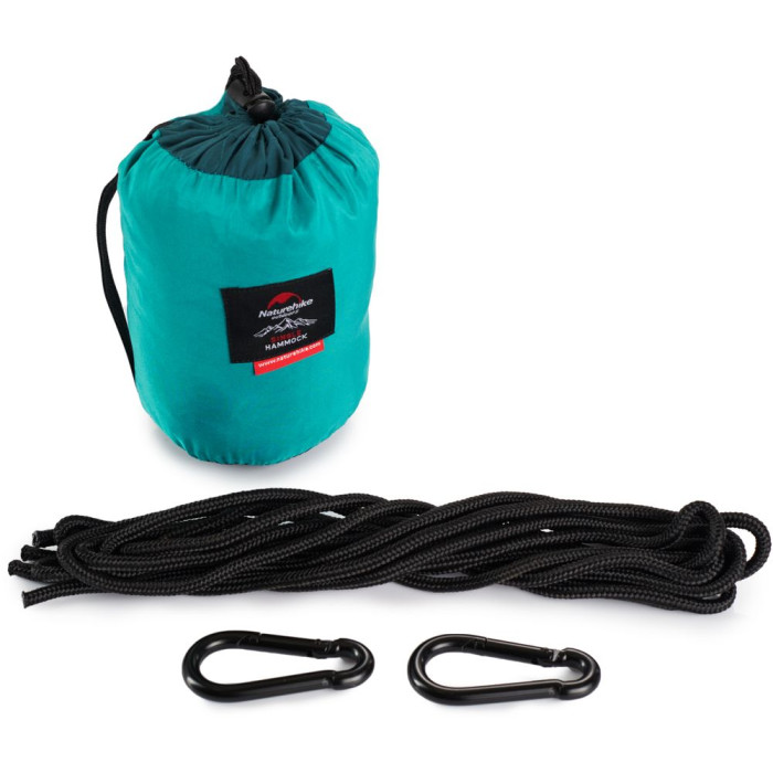 Гамак Одномісний Naturehike NH17D012-C, 340t поліестер, Блакитний 