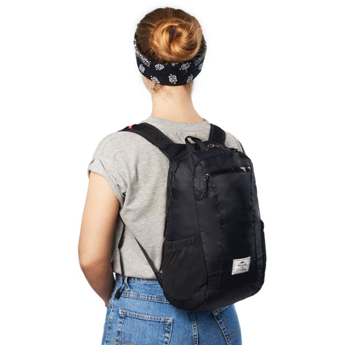 Рюкзак компактний надлегкий Naturehike NH17A012-B, 18 л, Чорний 