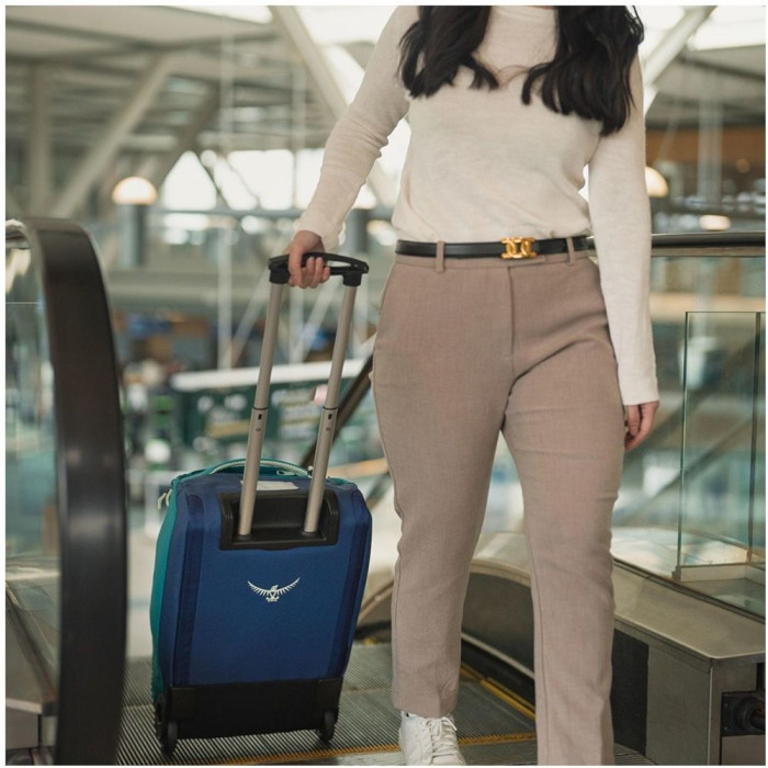 Сумка на колесах Osprey Daylite Carry-On Wheeled Duffel 40 blue spikemoss/alkaline - O/S - синій/бірюзовий 