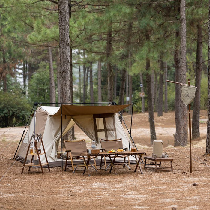 Намет з навісом Naturehike CNH22ZP029, світлий коричневий 