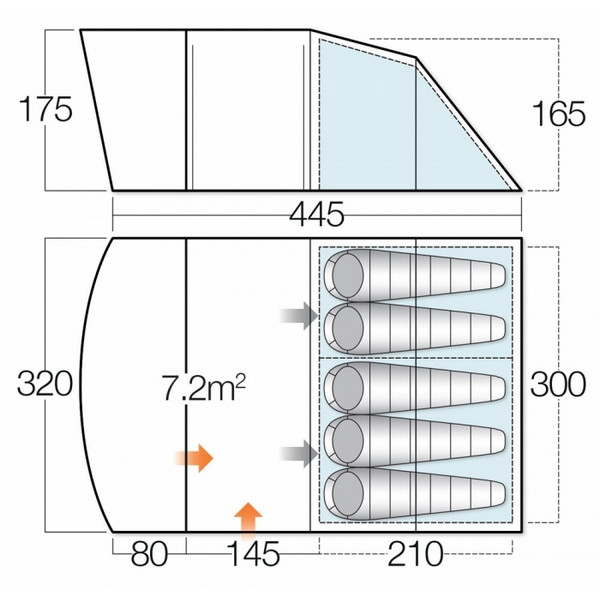 Намет Vango Opera 500 