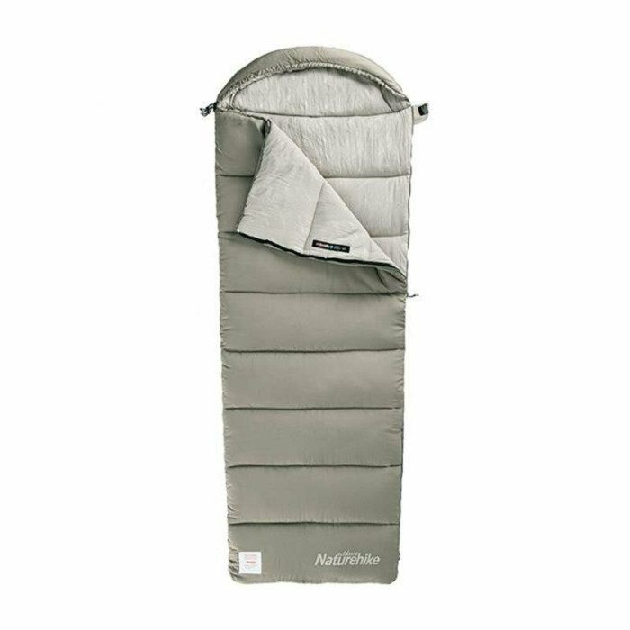Спальник з капюшоном із звичайним мішком для зберігання Naturehike M400 CNK2350WS023, (1°C), лівий, зелений 