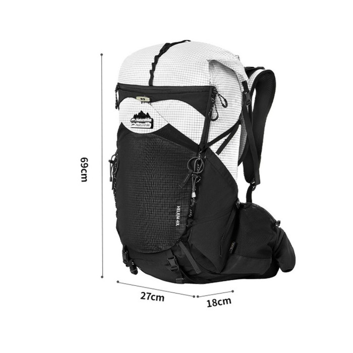 Рюкзак туристичний Naturehike Helium CNK2450XB016, 40 л, чорний, M 