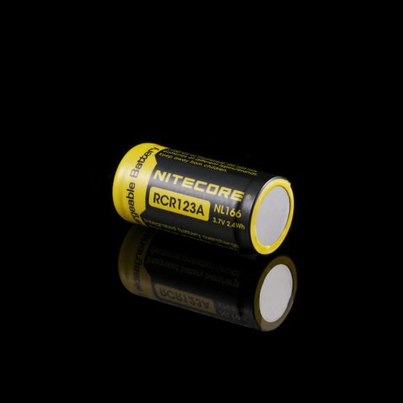 Акумулятор літієвий CR123A Li-Ion Nitecore NL166 (650mAh) 