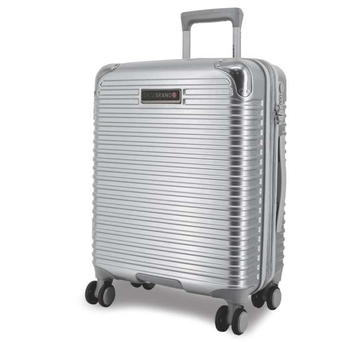 Валіза Swissbrand Rome (L) Silver (SWB_LHROM002L) 