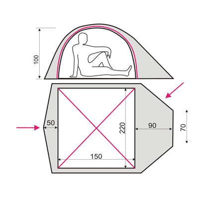 Намет Terra Incognita Platou 2 