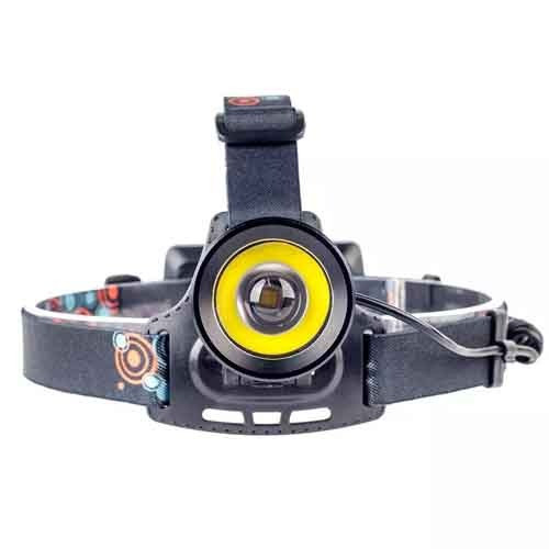 Ліхтар налобний Police BL-A19-GT200+COB, 2x18650, zoom, ЗП Type-C, Box 