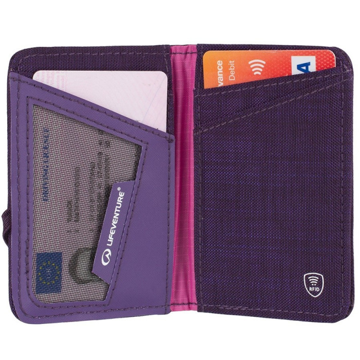 Гаманець RFID Lifeventure Card Wallet, Purple 