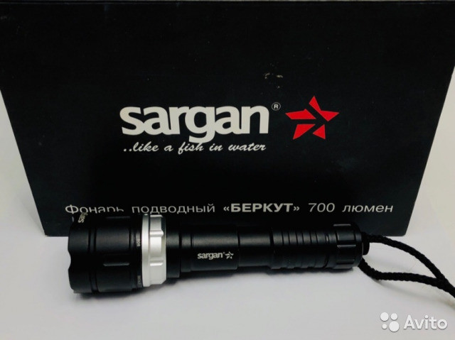 Ліхтар підводний Sargan Беркут BRK 700AL, алюмінієвий корпус, акумуляторний 