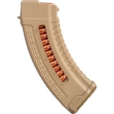 Магазин FAB Defense 762х39 полімерний з вікном desert tan (coyote tan) (umagakr30t)