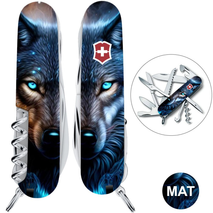 Складаний ніж Victorinox HUNTSMAN ANIMAL Вовк 