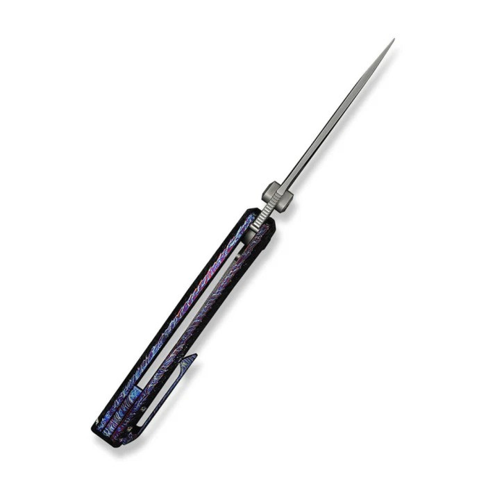 Ніж складаний туристичний Weknife Dracarys, (9.1 см) Böhler M390 / титан 6AL4V полум’яний 