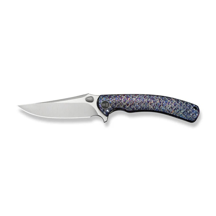 Ніж складаний туристичний Weknife Dracarys, (9.1 см) Böhler M390 / титан 6AL4V полум’яний 