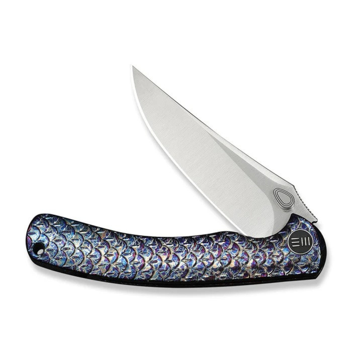 Ніж складаний туристичний Weknife Dracarys, (9.1 см) Böhler M390 / титан 6AL4V полум’яний 