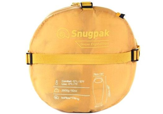 Спальник Snugpak Basecamp Expedition, LH -12 /-17°c, 220х75, 2,6 кг жовтий 