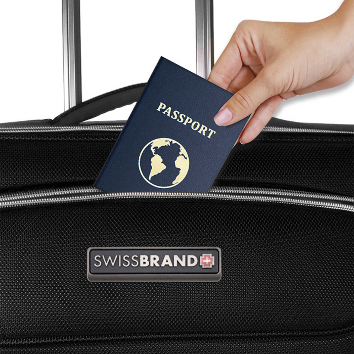 Валіза Swissbrand Austria (L) Black (SWB_LEAUS001L) 