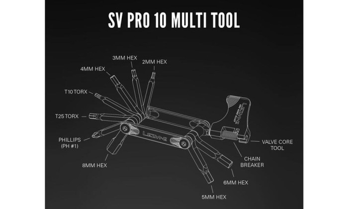 Мультитул Lezyne SV PRO 10 Сріблястий Y14 