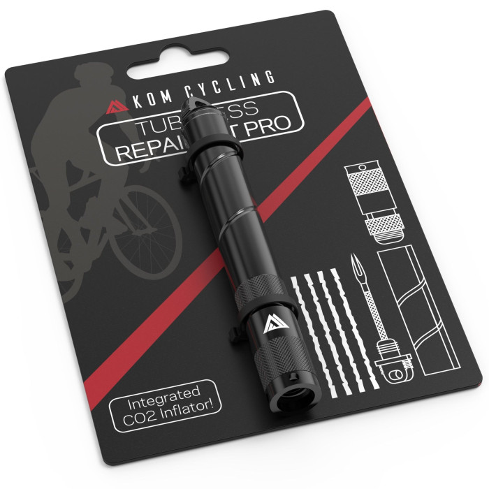 Комплект інструменту для ремонту безкамерних шин KOM Cycling PRO TRT02, чорний 