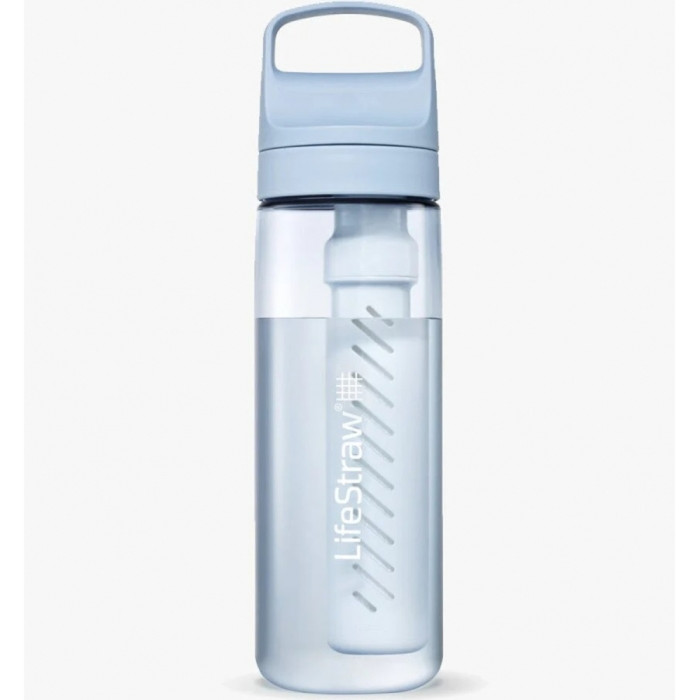 Пляшка-фільтр для води LifeStraw Go Filter Bottle, 650 мл, Icelandic Blue (LSW LGV422BLWW) 
