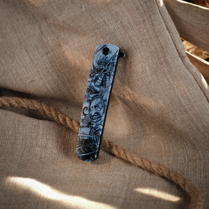 Ніж складаний Ganzo G626-GS сiрий самурай 