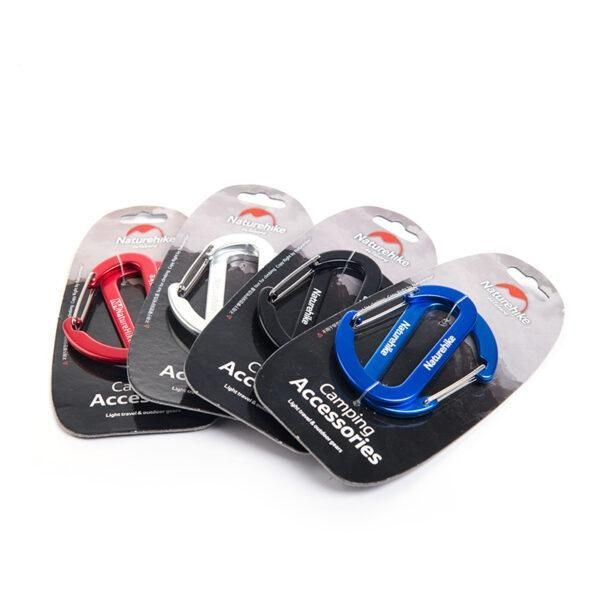 Карабін багатофункціональний Naturehike 65 мм 2 Pack червоний 