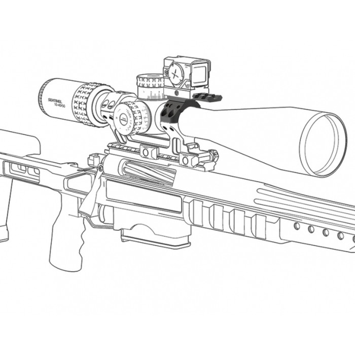 Набір кріплень Vector Optics на моноблок з 4 отворами X-ACCU 30 мм для коліматорів 