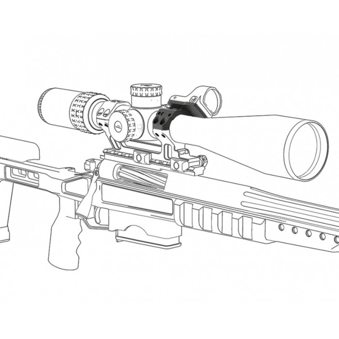 Набір кріплень Vector Optics на моноблок з 4 отворами X-ACCU 30 мм для коліматорів 