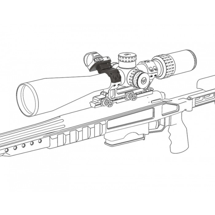 Набір кріплень Vector Optics на моноблок з 4 отворами X-ACCU 30 мм для коліматорів 