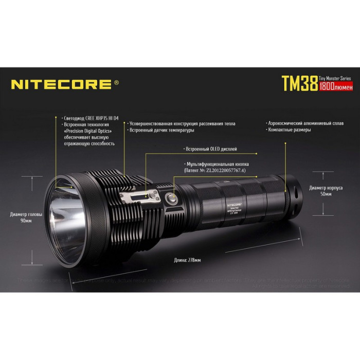 Ліхтар Nitecore TM38 