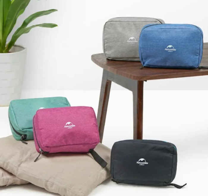 Несесер Сумка для туалетного приладдя Naturehike для сухого і вологого поділу S NH18X030-B джинсова синя 