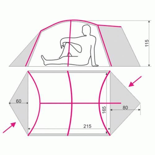 Намет Terra Incognita Minima 3 (зелений) 