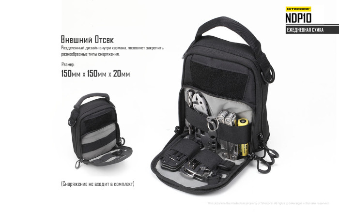 Сумка EDC, тактична Nitecore NDP10 (Cordura 1000D) 