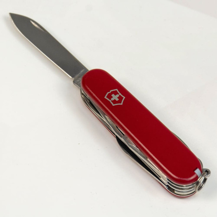 Складаний ніж Victorinox HUNTSMAN MAT червоний матовий лак 