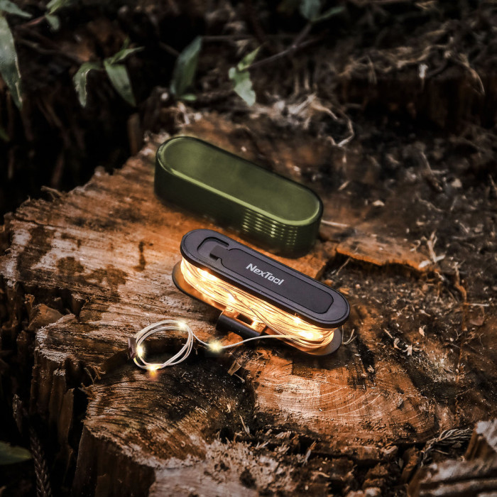 Кемпінгова гірлянда - маячок 2в1 Nextool Twinkle Light, 1,5 м, акумуляторна 