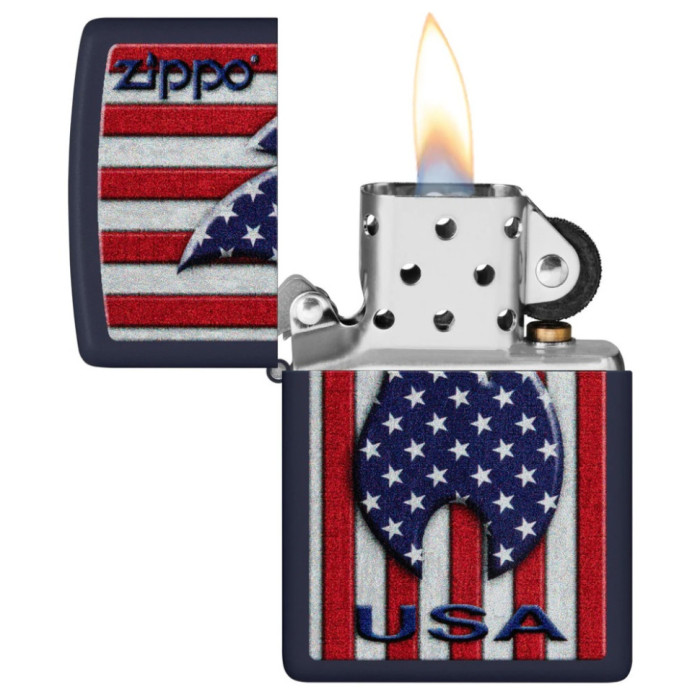 Запальничка Zippo 239 Zippo Patriotic Flame Design 48560 